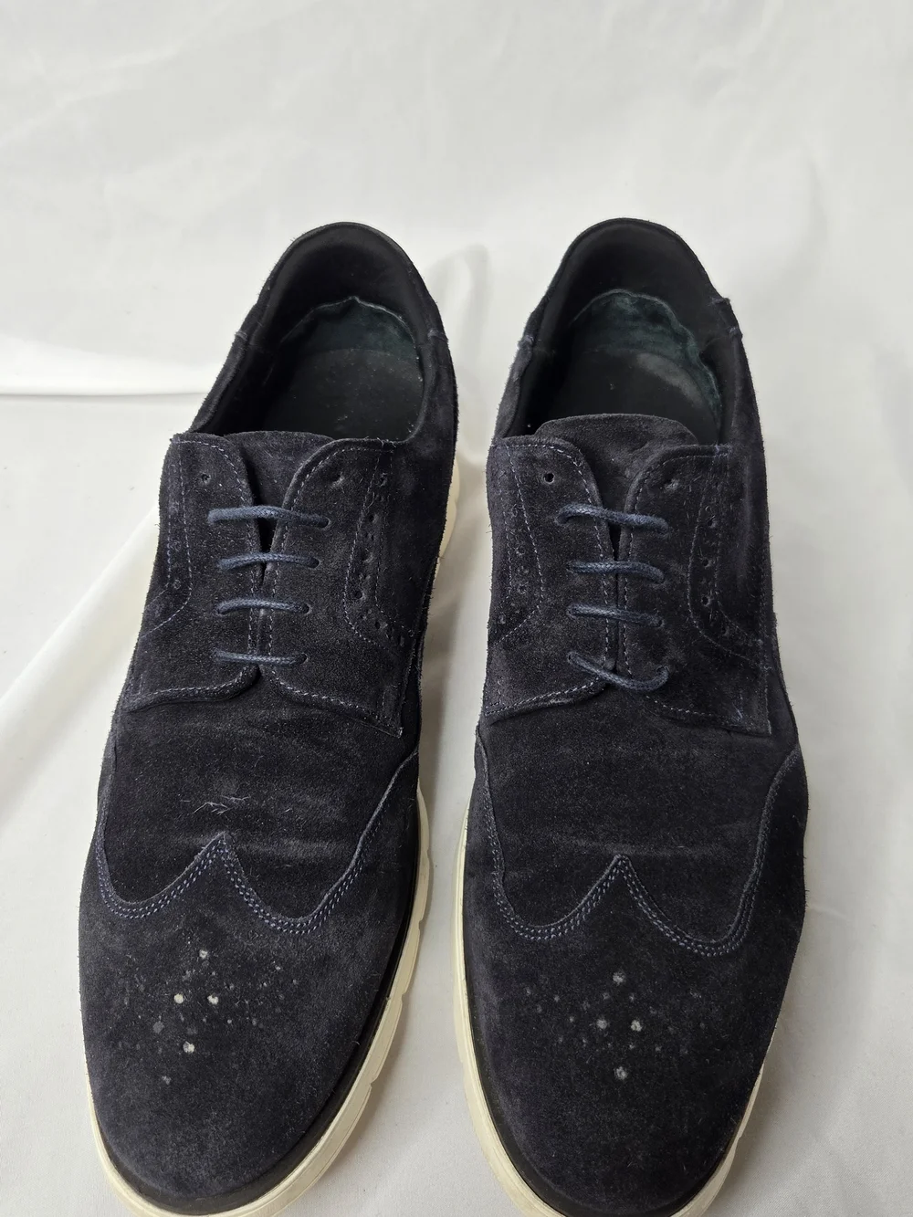 Charles Tyrwhitt Men’s 11 Suede Brogue Wingtip Hybrid Sneakers Shoes